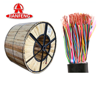 Cable telefónico subterráneo blindado con cinta de aluminio Cat 3, 200 pares, con código de color, de cobre, para conducto/aéreo, con aislamiento de HDPE y cubierta de LDPE