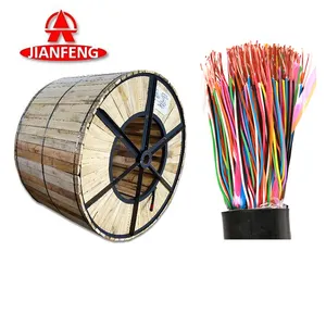 Cat 3 Copper Clad Steel Underground 200 Pair Color Code Copper Telephone Armored Cable 50 Pairs Indoor Telephone Cables