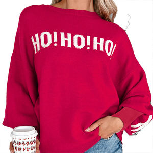 Suéter Personalizable con Logotipo, Estilo Nuevo de Otoño Invierno, Jersey de Manga Larga para Mujer, Suéter Personalizado con Estampado de Letras Multicolores para Mujer - Product Image 4