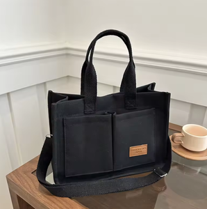 Women's <b>canvas</b> <b>bag</b> retro <b>canvas</b> shoulder <b>bag</b> <b>large</b> capacity women's shopping <b>bag</b> shopping <b>bag</b> - Product Image 5