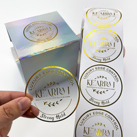 Étiquette autocollante personnalisée pour boîte d'emballage alimentaire brillante, étiquette numérique transparente pour bouteille d'eau, étiquette autocollante en rouleau