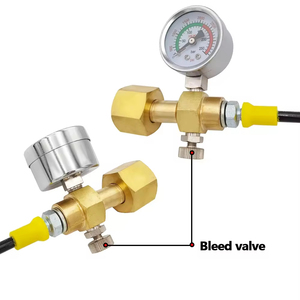 Sodastream CO2 Tank Cylinder Refill <b>Station</b> Filling Charging Adapter With 1.5m Steel Braid Hose and 250bar Pressure Gauge - Product Image 4