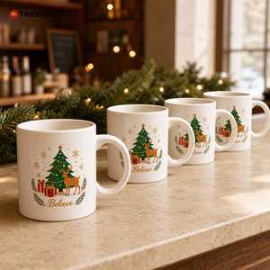 Tazas Personalizadas a Precio de Fábrica, Tazas Navideñas Coloridas para Impresión, Taza de Café de Cerámica Blanca de Sublimación de Alta Calidad de 11 oz - Product Image 6