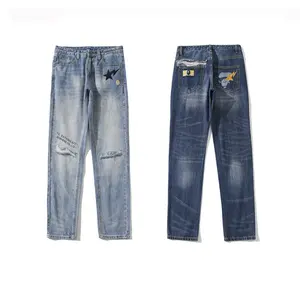 Oversized Broek Man Sport 2023 Mode Jean Heren Designer Shopping Doek Hiphop Denim Jeans