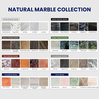 Dalles de marbre naturel poli élégantes en gros pour vanités de salle de bain, revêtements de sol, revêtements muraux, comptoirs de cuisine, escaliers