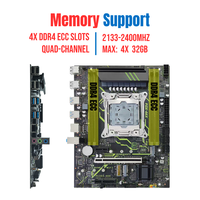 PANDL NEW X99-XD4 M-ATX 4X DDR4 ECC RAM Gaming Motherboard Kit Intel Xeon E5 2678 V3 X99 Motherboard Combo Xeon X99 Kit.