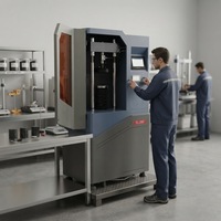 Machine de compression automatique de béton de haute qualité avec écran tactile numérique HMI pour les essais de résistance des cylindres et des cubes
