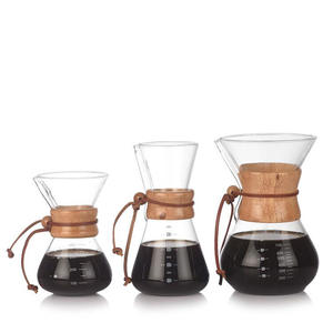 Grande/petite taille <span class=keywords><strong>cafetière</strong></span> classique à double paroi inhabituelle résistante à la chaleur <span class=keywords><strong>Chemex</strong></span> <span class=keywords><strong>cafetière</strong></span> en verre avec infuseur - Product Image 3