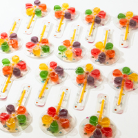 Usine OEM Vente Chaude Sucreries Molles Sucettes Bonbons Jouets et Snacks pour Enfants en Forme de Moulin à Vent 3D Emballés Individuellement