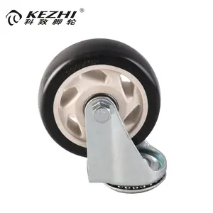 Tùy chỉnh nhà cung cấp vừa Làm Nhiệm Vụ Loại Caster tấm hàng đầu xoay pu bánh xe bánh xe