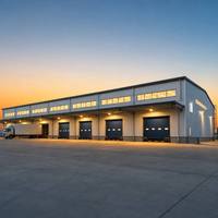 Bâtiment d'entrepôt en acier de qualité export certifié SGS
