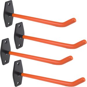 Ganchos de Garaje para Herramientas Pesadas, Soporte de Pared Resistente, Sistema de Almacenamiento de Neumáticos con Revestimiento Antideslizante para Bicicletas, Escaleras y Sillas - Product Image 1