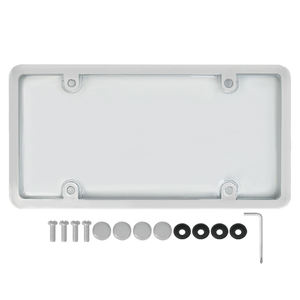 Decoración de coche americana estándar de EE. UU., marco de placa de matrícula de número de coche en blanco de aluminio, soporte personalizado, tamaño y forma - Product Image 2