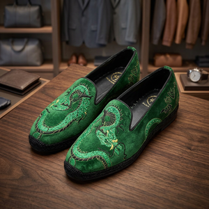 Chaussures de mariage italiennes de luxe pour hommes, élégantes, en similicuir PU de haute qualité, imperméables, design plat, légères, intemporelles - Product Image 2