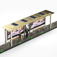 Abri de bus multi-aisles grande portée pour terminal de stationnement et de transport, intégration de distributeur de billets, OEM, vente en gros, sur mesure