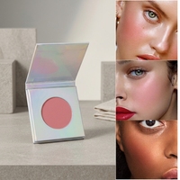 Palette de blush minéral haute pigmentation 5 couleurs, maquillage carré, personnalisé, végan, bio, longue tenue, waterproof, poudre blush