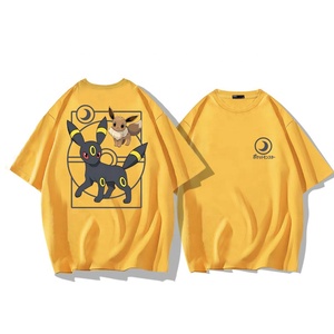 T-shirt à manches courtes en pur coton <span class=keywords><strong>Poke</strong></span>-mon Animation Joint Ibrahim pour hommes et enfants, coupe ample, tendance estivale - Product Image 4