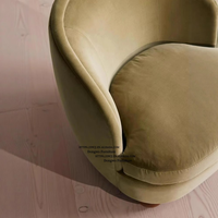 Fauteuil en velours moderne de luxe pour la maison, le bureau ou le café, pour se détendre dans le salon, style ferme