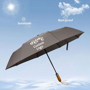 Automatic Folding Sun Foldable Promotional Custom Umbrella <b>Smart</b> Portable with Shelter - Product Image 2