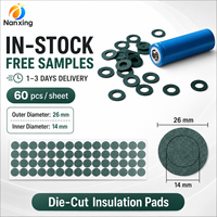 Promotion : Joint en papier composite ignifuge adhésif simple face pour isolation de batterie 26650, en papier d'orge des Highlands, pour coque verte
