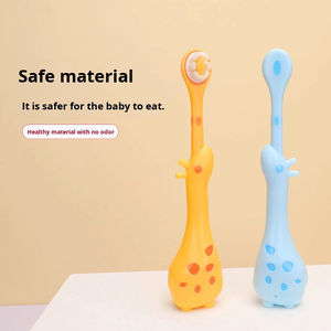 Golden Baby Moda Yeni Tasarım 0-3 6-12 Yaş Gıda Sınıfı Silikon Yumuşak Kıllar Antibakteriyel Diş Çıkarma Çocuk Diş Fırçası - Product Image 6