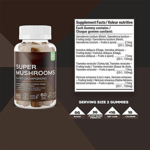 Hoge Kwaliteit Paddestoel Dgummies Bulk Shilajit Paddenstoel Extract Comlex Gummies Witte Labels Paddestoel Gummies - Product Image 3