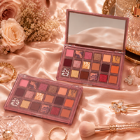 Palette de fards à paupières imperméables vegan 18 couleurs, effet mat, lumineux, métallique, brillant, haute pigmentation, marque privée OEM, vente en gros