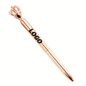 Custom Metal Crown Ballpoint <b>Pen</b> Cute Cartoon Stationery, Stylish Personalized Writing <b>Pen</b> for Promotional Gift - Product Image 1
