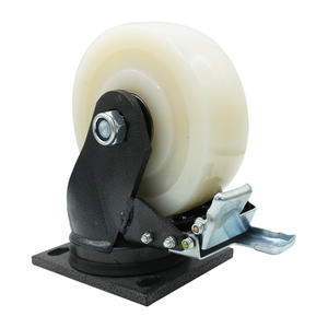 1 <span class=keywords><strong>Ton</strong></span> <span class=keywords><strong>Heavy</strong></span> <span class=keywords><strong>Duty</strong></span> 150mm Sólido Branco Nylon Rodízios Rodas - Product Image 5