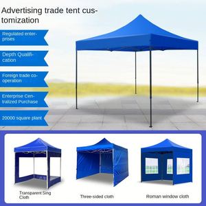 Tente publicitaire pliable automatique 3x3 m, imprimée numériquement, avec auvent à quatre coins pour expositions en extérieur - Product Image 3