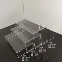 Food Riser Buffet Display Klare Acryl Display Riser Regal für Figuren Buffets Cupcakes Acryl Riser Display Regal