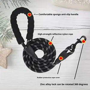 สายจูงสุนัขแบบสะท้อนแสง ทนทานต่อแรงกระแทก รุ่นขายดีข้ามประเทศ สำหรับพาสุนัขเดินเล่น รุ่น WW-668 จัดส่งตรงจากโรงงาน - Product Image 4