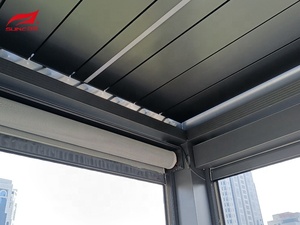 Mái Vòm Điều Khiển Từ Xa 4X4 Mái Vòm Có Động Cơ Chống Nước Khí Hậu Sinh Học Ngoài Trời Mái Vòm Bằng Nhôm - Product Image 5