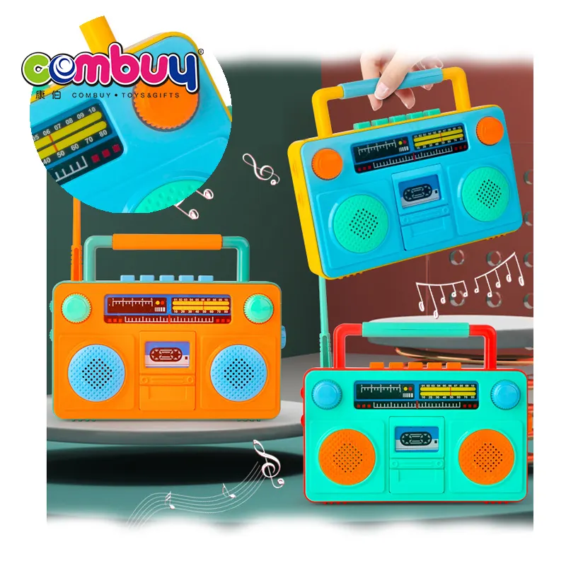 Musica di illuminazione nastro classico radio giocattolo registratore vocale per bambini