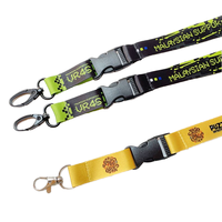 Cordons en polyester Ranguo écologiques, imprimés par sublimation, porte-badge avec crochet, logo personnalisé, vente en gros, sangle de cou pour événements
