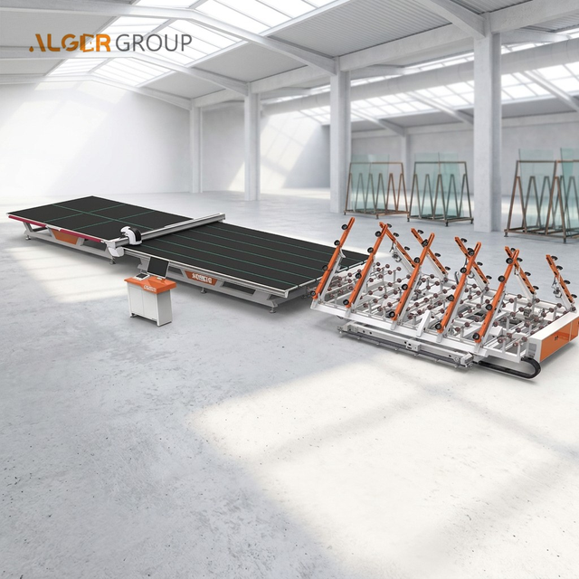 Alger Automatic Insulating Glass Production Line PLC Control 380V 3-19mm Thickness Air Floating Table Motor Pump Easy