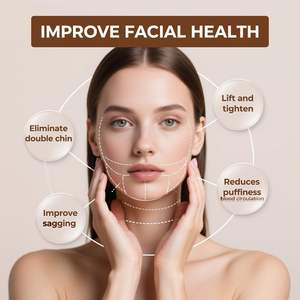 Cepillo Facial de Drenaje Linfático, Masajeador de Drenaje Linfático para el Rostro, Diseño Ergonómico que se Ajusta a la Piel para Reducir la Hinchazón y Aliviar la Fatiga - Product Image 3