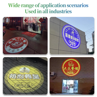 Lumières publicitaires d'intérieur à cinq colonnes de 25W Texte à motif de logo de sécurité statique projeté sur les parkings de restaurant pour une utilisation en intérieur