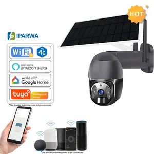 Solar PTZ Camera 4G WiFi Outdoor Wireless Powered IR IP 1080p Battery Water-proof Dome Cameras