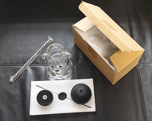 Tasse <span class=keywords><strong>à</strong></span> <span class=keywords><strong>café</strong></span> personnalisée en verre en forme d'ours en peluche avec couvercle pour barista - Product Image 4