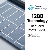 Panneau solaire monocristallin pour projet BIPV, module photovoltaïque à haut rendement supérieur à 23 % pour système d'énergie solaire de toit résidentiel