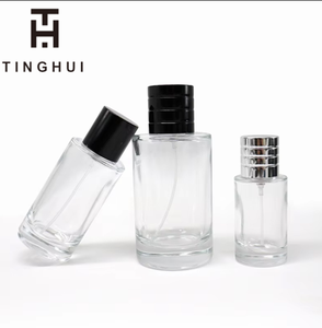 Flacon de parfum de luxe carré en verre transparent 30ml 50ml 100ml vide avec atomiseur et capuchon pulvérisateur, logo personnalisé - Product Image 5