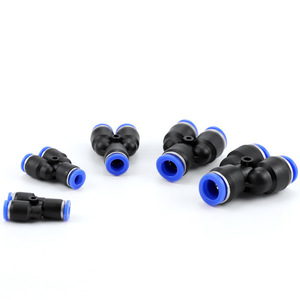 Dde Dade Pneumatics Three Way Y Type <b>Quick</b> <b>Connector</b> Py 04 06 08 10 12 14 16 Mm Pbt Plastic Pneumatic Parts - Product Image 3