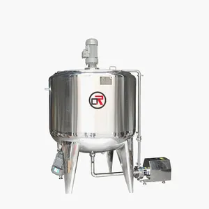 High speed tomato paste steam jacketed storage electric mixing machine with stand agitator homogenizer 500l liquid mixing tank