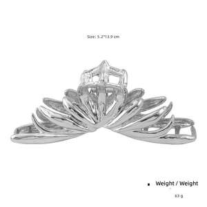 <span class=keywords><strong>Pince</strong></span> à cheveux Kenjie au design original, texture métallique effet lave, pour femme, style européen et américain, clip de mode transfrontalier - Product Image 5