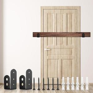 Support mural en forme de U en fer moderne et simple Support mural de goupille de loquet de porte Barrières de porte de ménage Crochets fixes en fer - Product Image 3