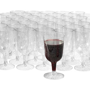 5oz BPA-Free <b>Plastic</b> Gold Glitter Drinkware Disposable for <b>Champagne</b> <b>Flutes</b> Cups for Outdoor Celebrations Parties Catering - Product Image 4