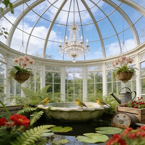 Bain d'oiseaux <span class=keywords><strong>de</strong></span> <span class=keywords><strong>jardin</strong></span> en résine peint à la main - Bassin décoratif en pierre rétro pour la cour extérieure, fontaine d'eau, esthétique enchanteur - Product Image 6