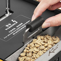 Filter asap elektrostatis dimana Kaldi Mini Drum kopi Roaster listrik baja tahan karat 220 penggunaan mobil yang dikendalikan dengan aplikasi