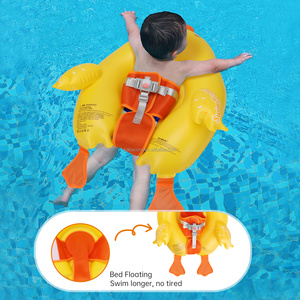 Swimbobo, gran oferta, bonito anillo de natación inflable en forma de pato, entrenador de cintura portátil para bebé, flotante, cómodo, para niños - Product Image 5